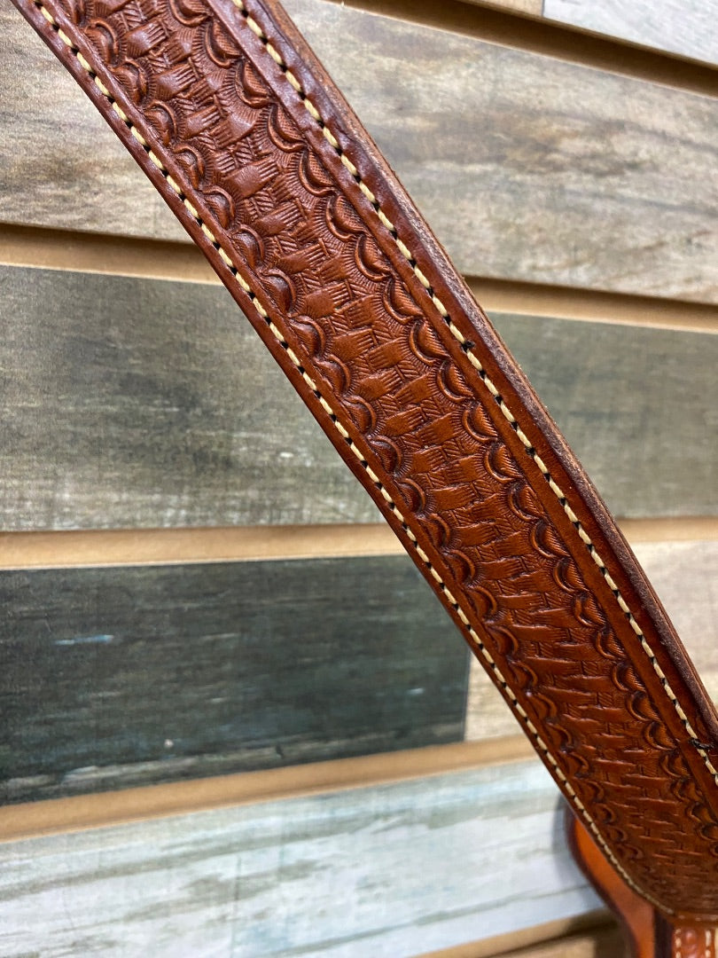 USED Billy Cook Western Breastcollar Medium Oil Basket Weave