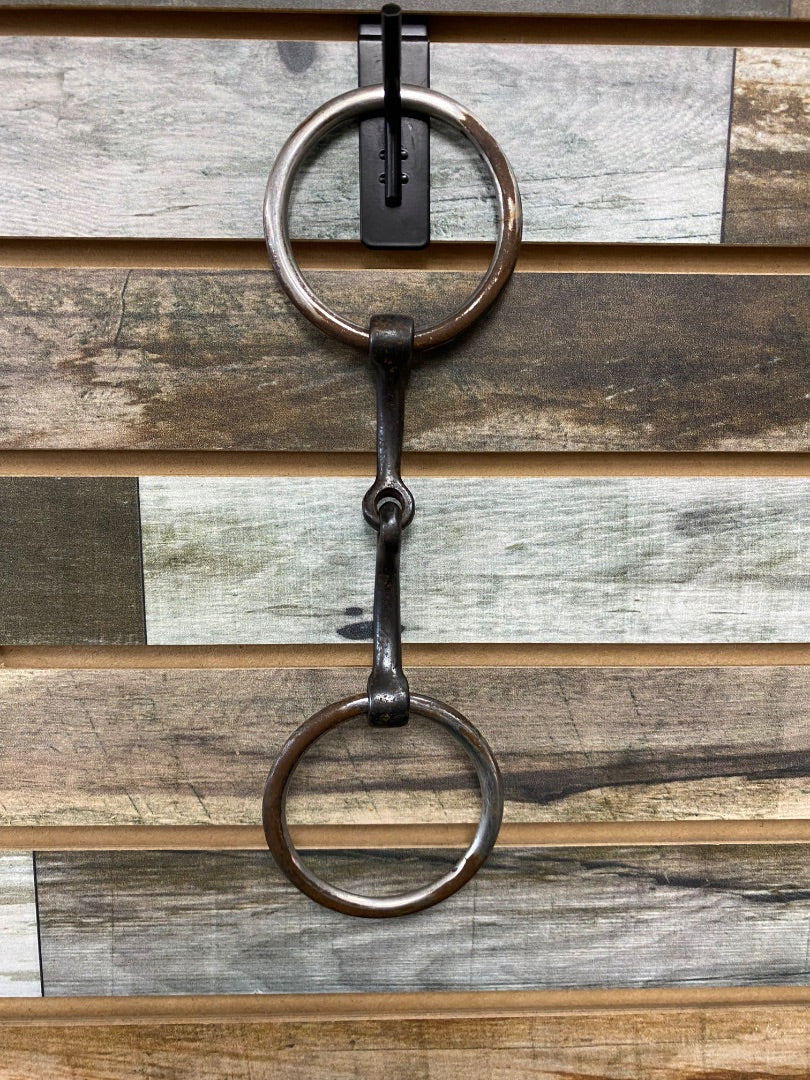 USED Large O-Ring Sweet Iron Snaffle Bit 5"