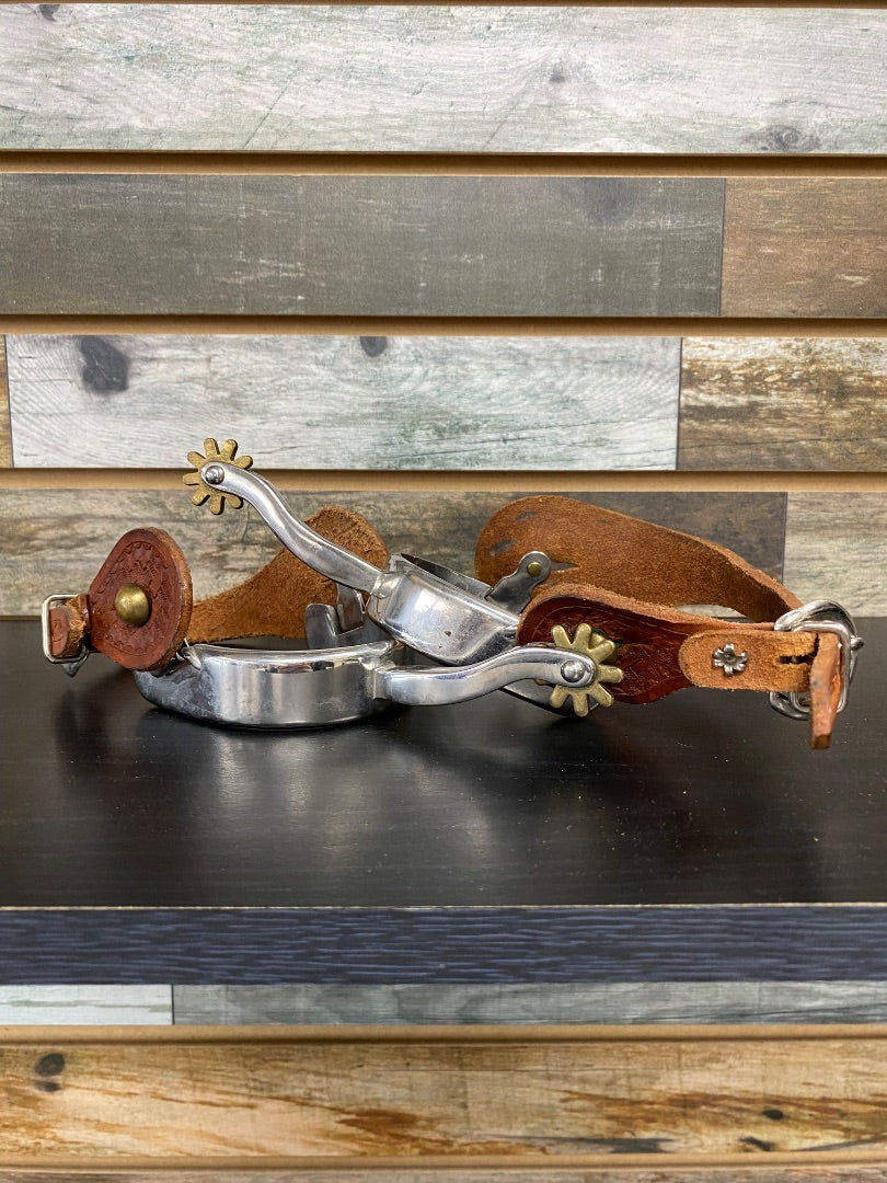 USED Partrade Western Spurs with Straps Ladies