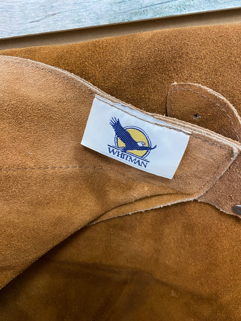 USED Whitman Ladies Western Chaps Large Brown