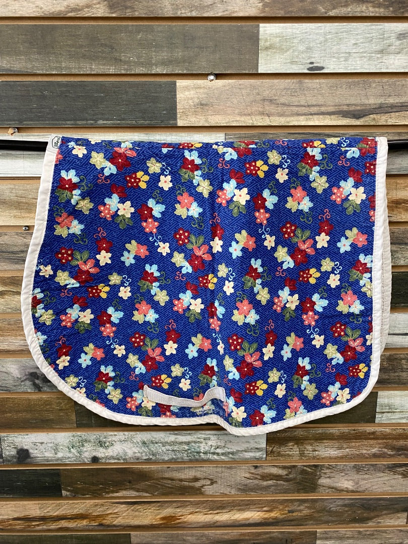 USED Beval English Saddle Pad Full Floral