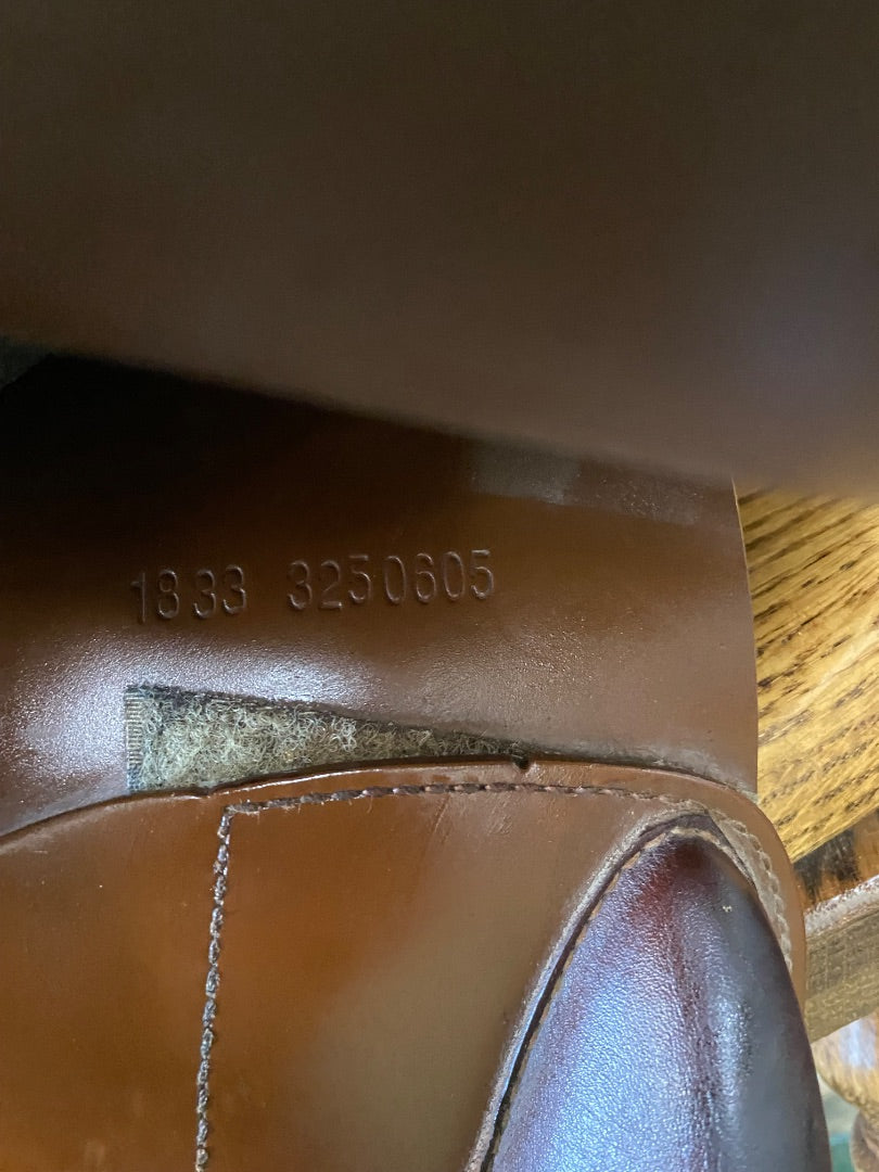 USED Presitge Eventing Saddle Short Flap 18" Chestnut