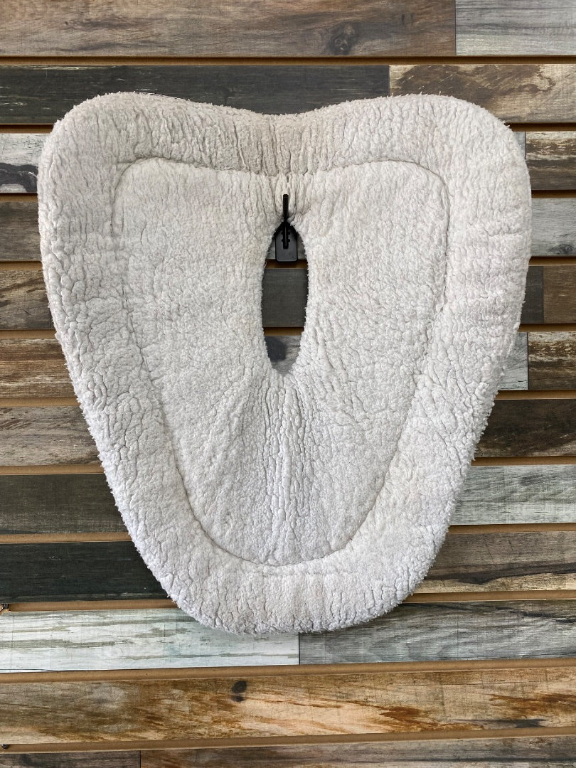 USED Fleece Half Pad with Wither Cutout White