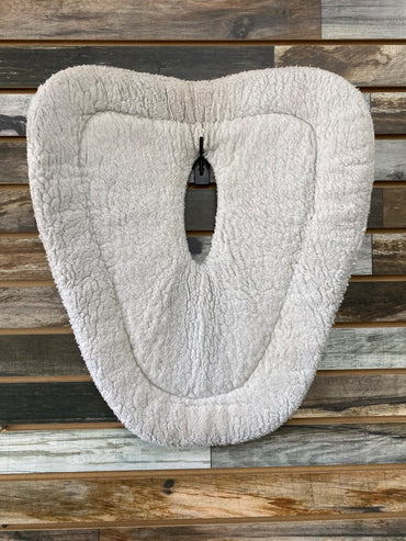 USED  Fleece Half Pad with Wither Cutout  White