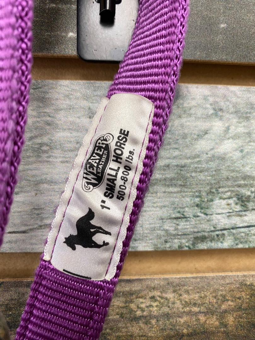 USED Weaver Nylon Halter Small Horse Purple
