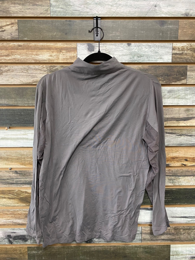USED Tailored Sportsman Ladies Sun Shirt XL Grey