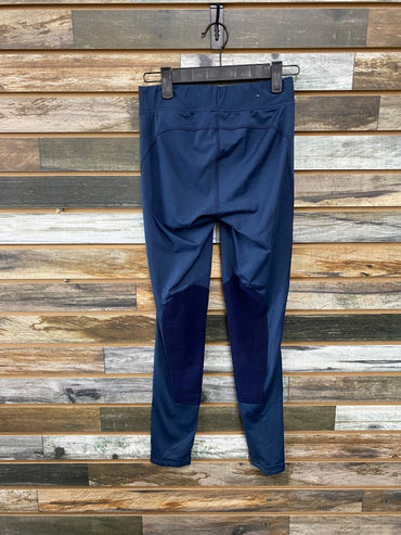 USED Kerrits Ladies English Riding Tights Small Navy Blue