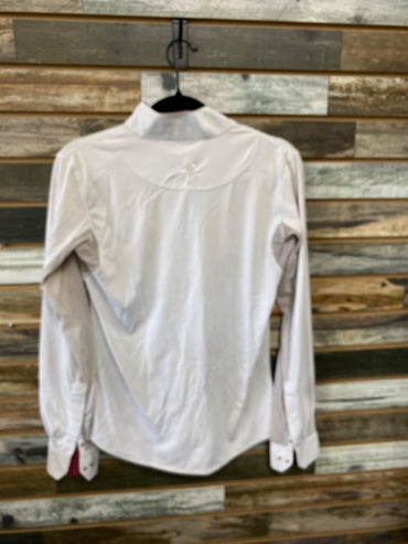 USED Piper By Smartpak Ladies English Show Shirt Small White