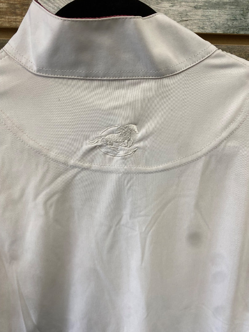 USED Piper By Smartpak Ladies English Show Shirt Small White