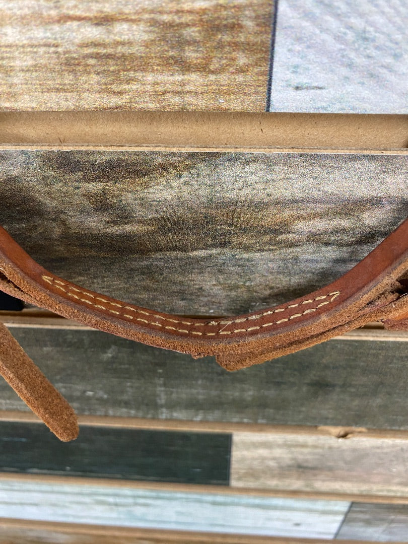USED Leather Curb Strap Medium Oil