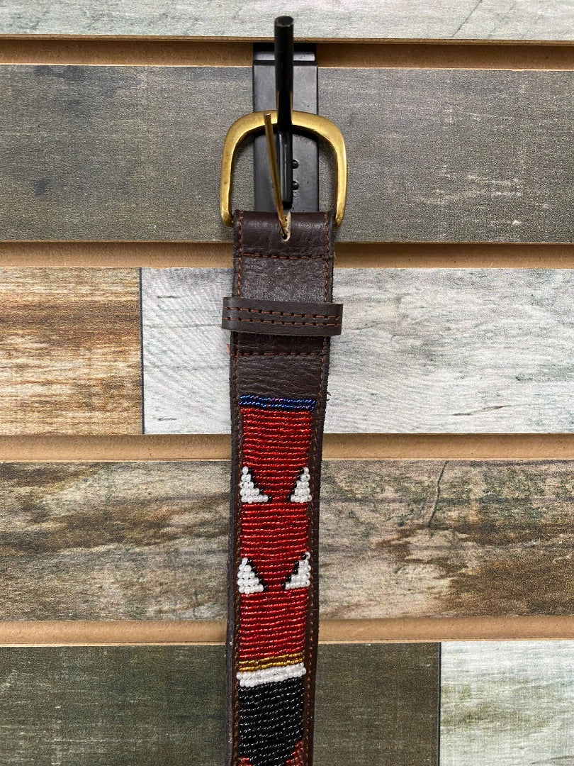 USED Beaded Belt 46" Multicolor