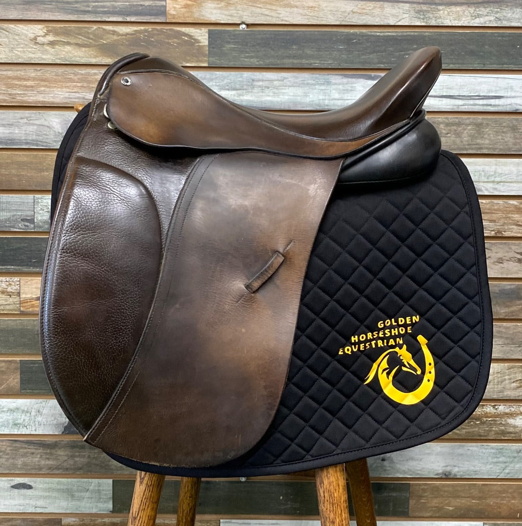 USED Black Country Springtree Dressage Saddle 17" 17" Brown