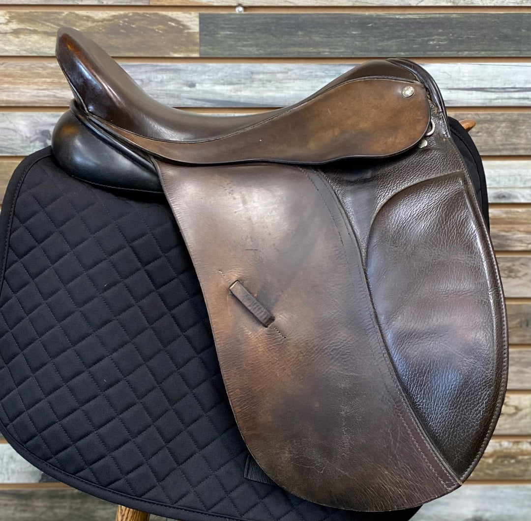 USED Black Country Springtree Dressage Saddle 17" 17" Brown