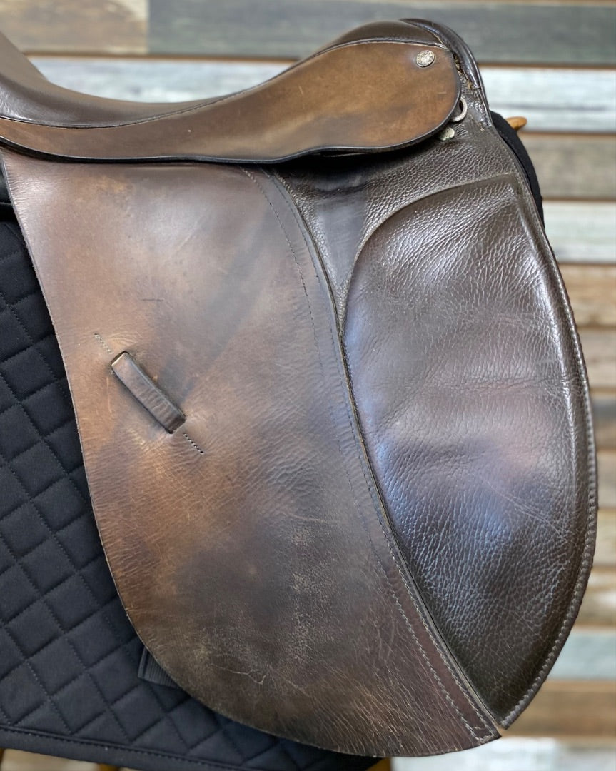 USED Black Country Springtree Dressage Saddle 17" 17" Brown