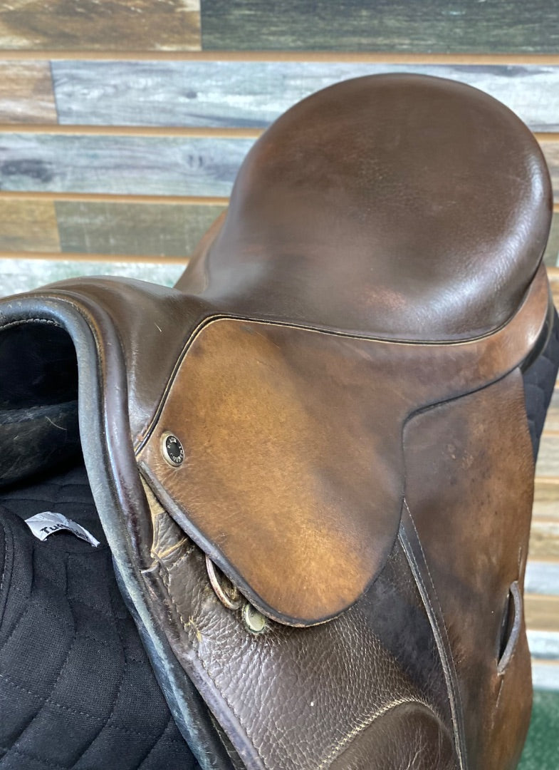 USED Black Country Springtree Dressage Saddle 17" 17" Brown