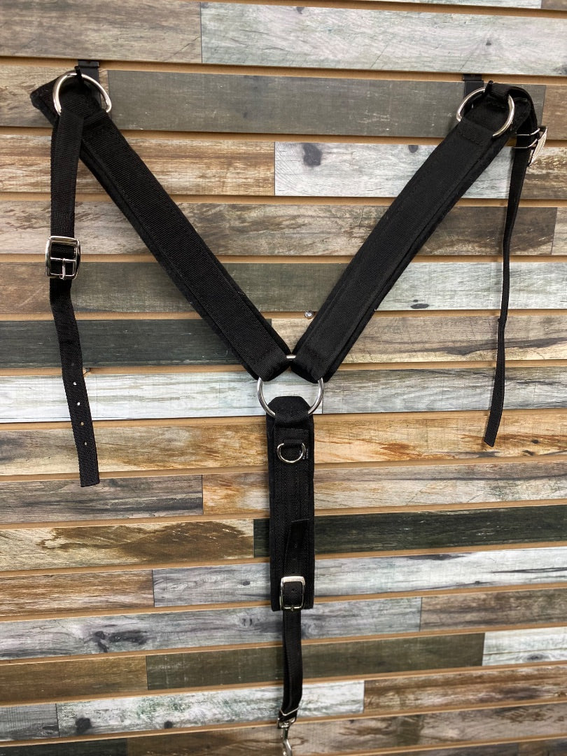 USED Weaver Nylon western breast collar Horse Black