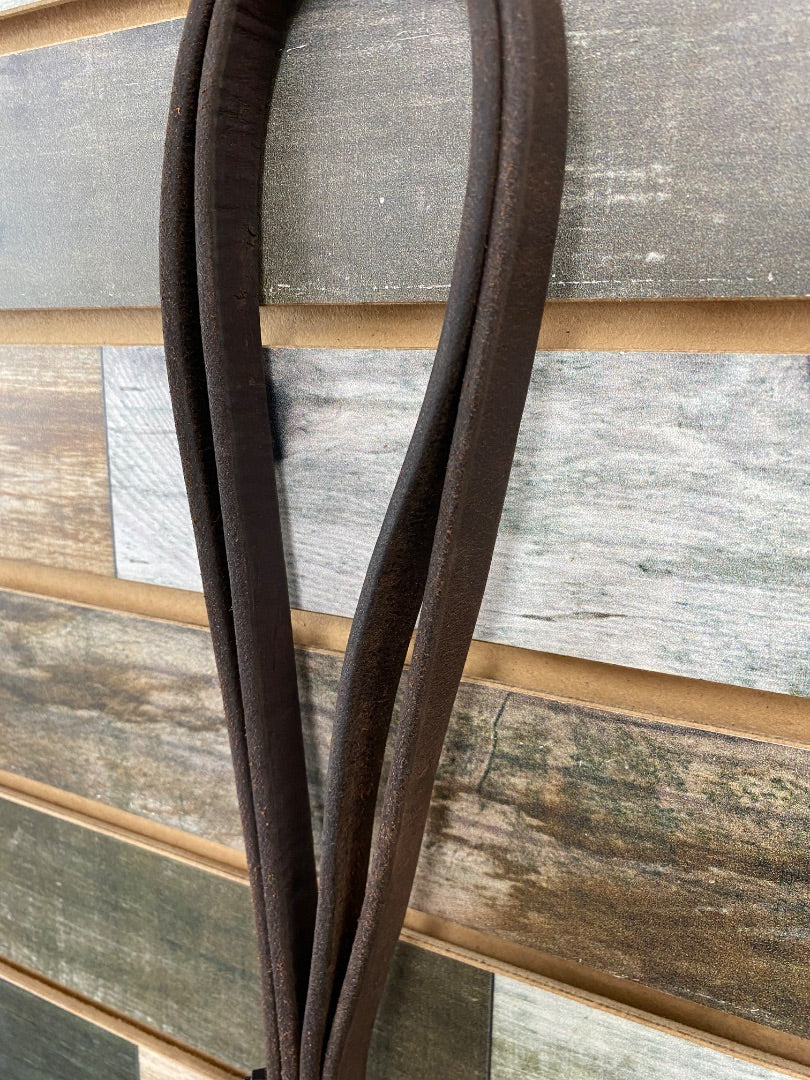 USED Western Harness Leather Reins Dark Oil