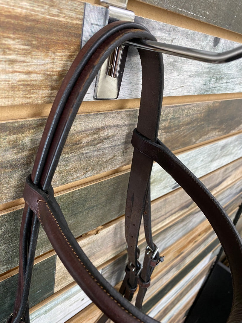 USED English Plain Hunter Bridle Horse Havana