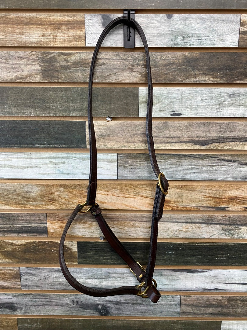 USED Brown Tory Leather Grooming Halter size Full/Horse