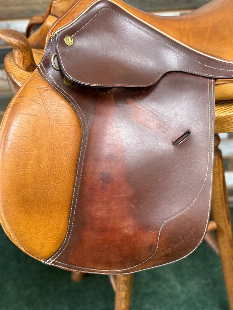 USED 17" M. Toulouse Two-Toned Hunter/Jumper Saddle