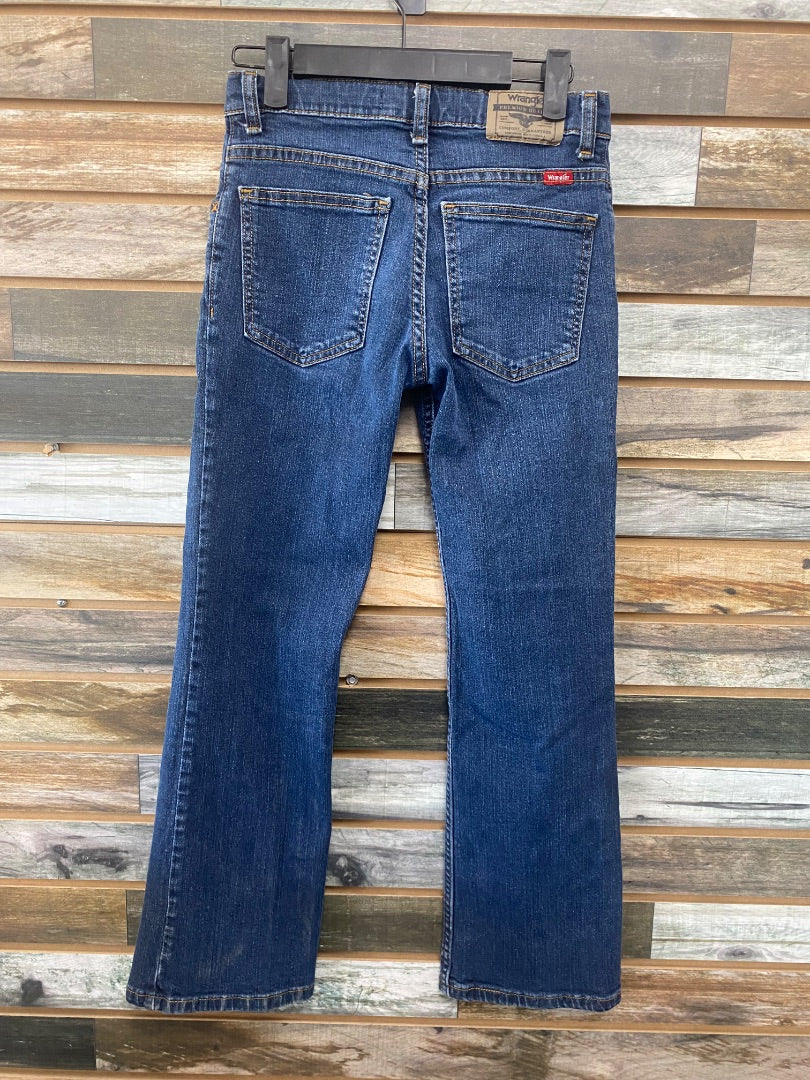 USED Wrangler Classic Straight Leg 8 Slim Blue