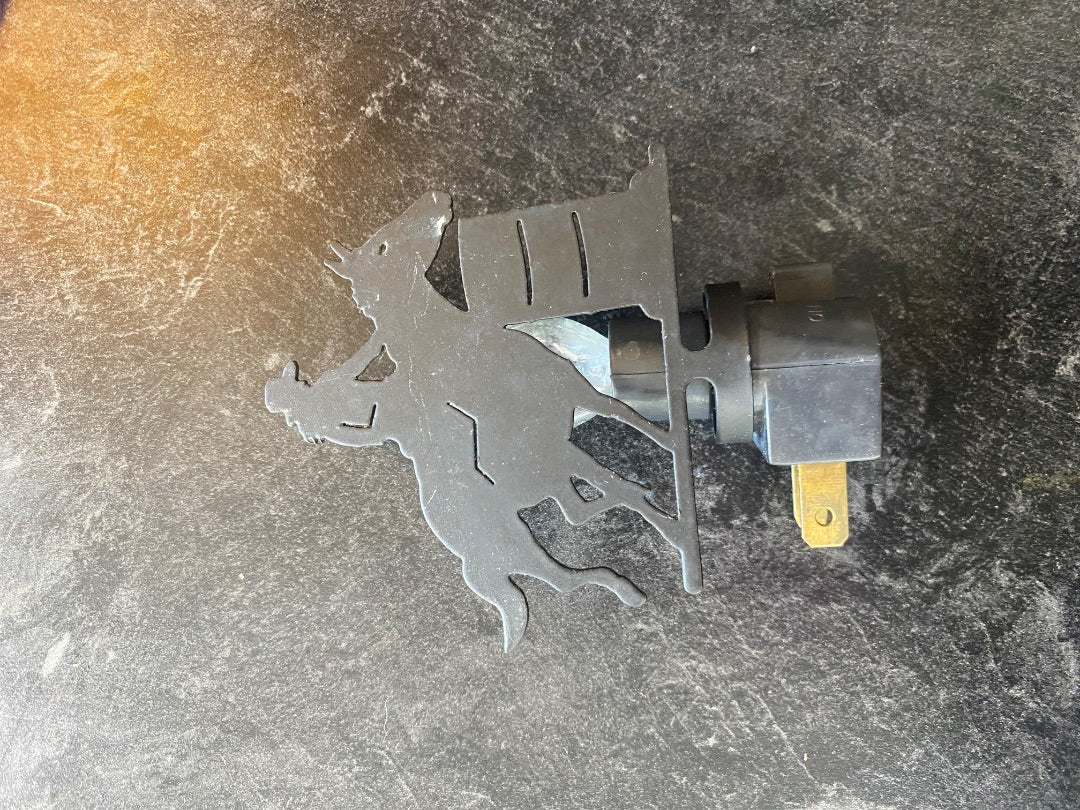 USED Metal Barrel Racer Night Light