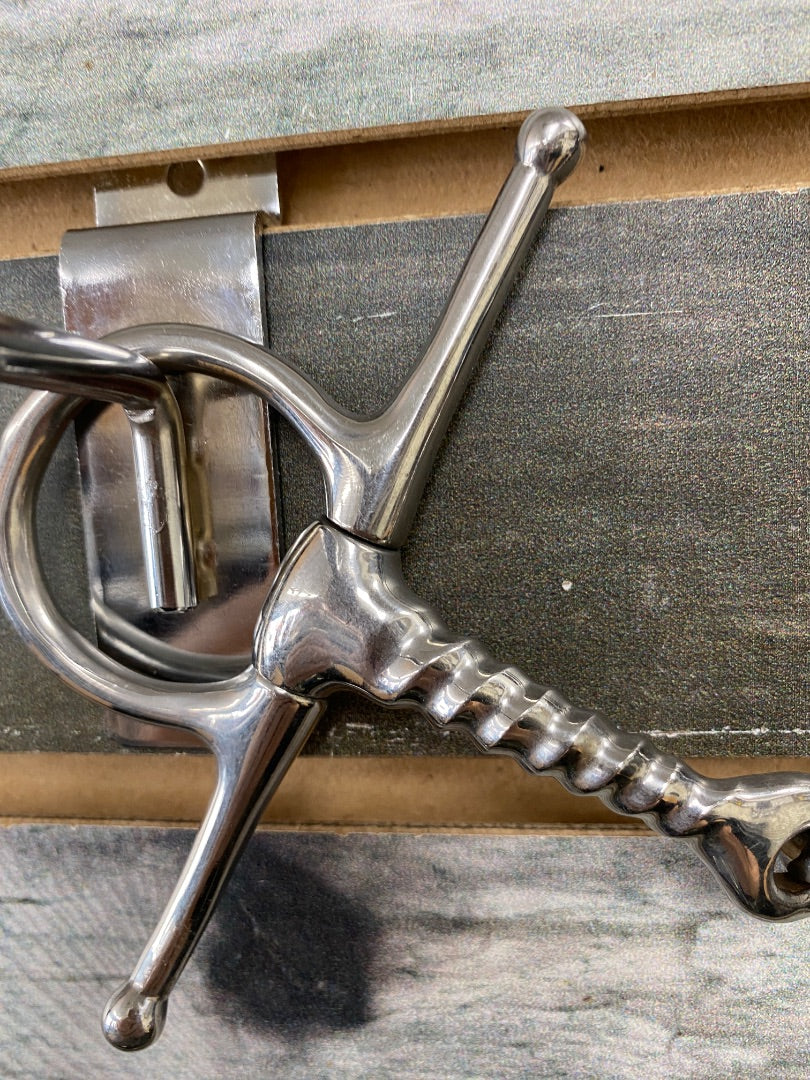 USED Bit Full Cheek Corkscrew 4 1/2” Silver