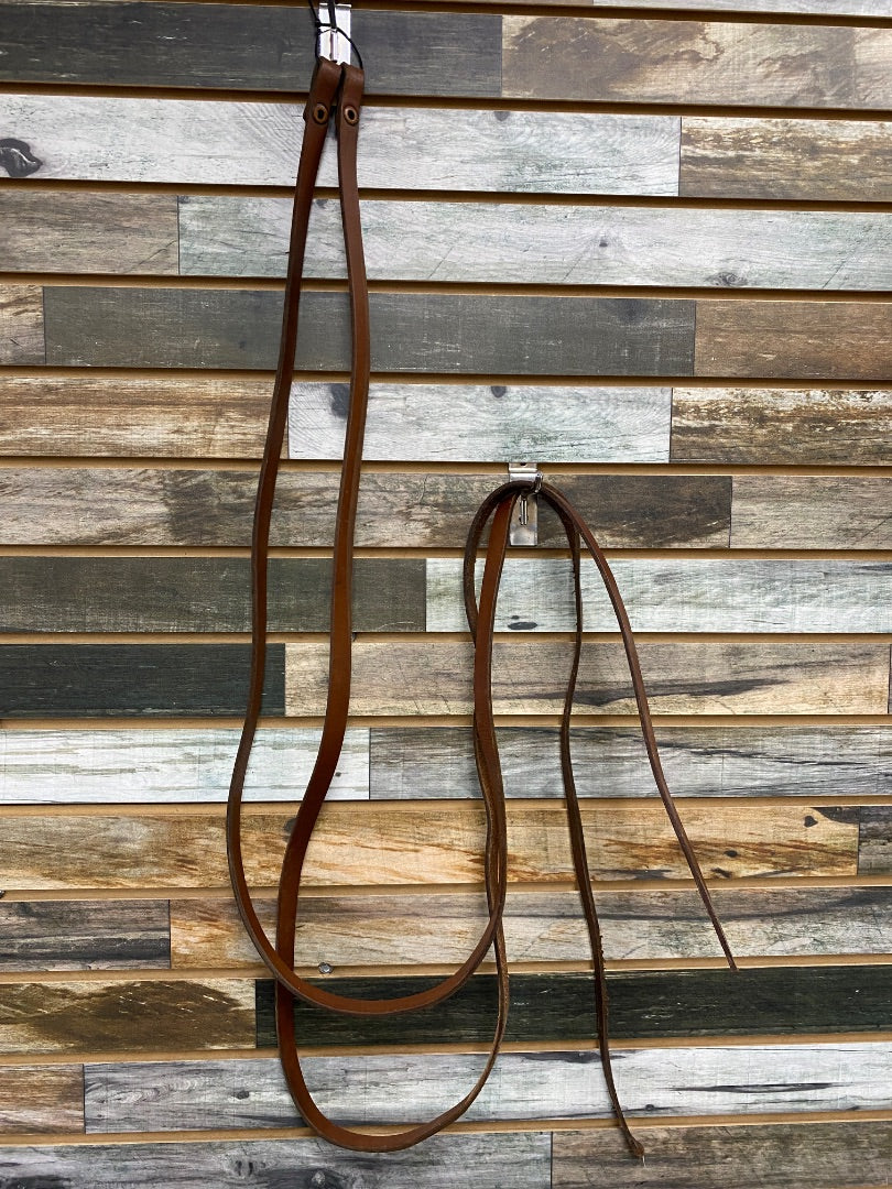 USED Western Split Reins Med Oil