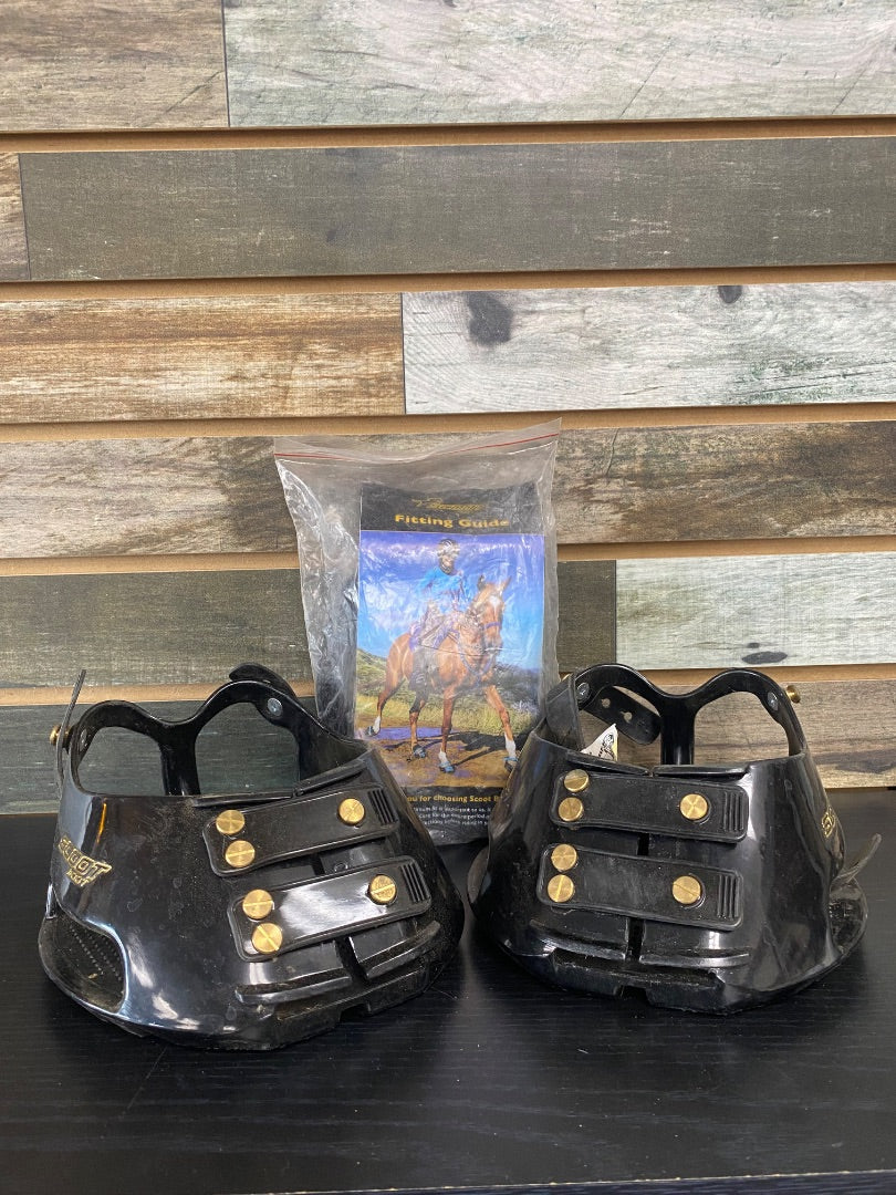 USED Scoot Boot Hoof Boots 8 Black