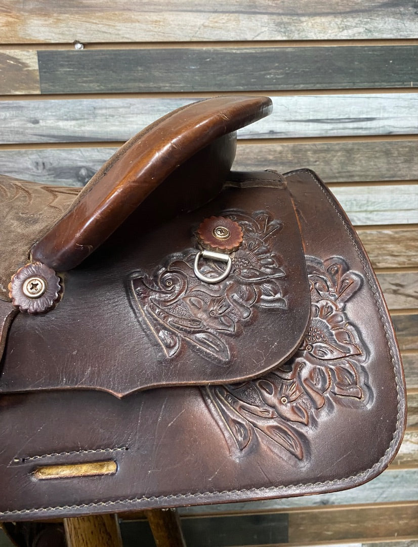 USED Big Horn Bananza Trail Saddle Dark Oil