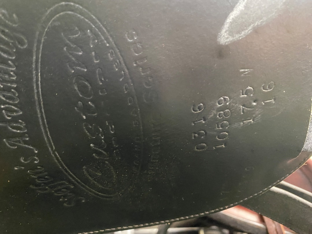 USED Custom Saddlery Dressage Saddle 17.5" Black