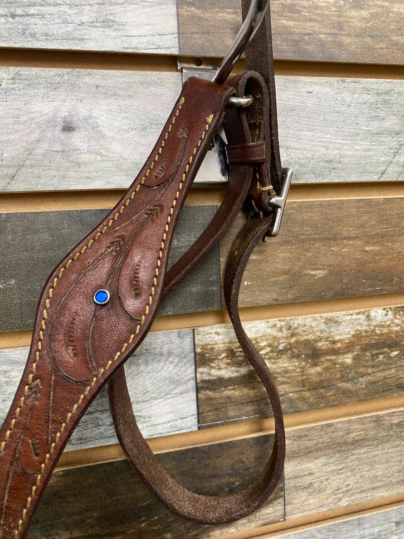 USED Leather Breast Collar Horse Medium Oil