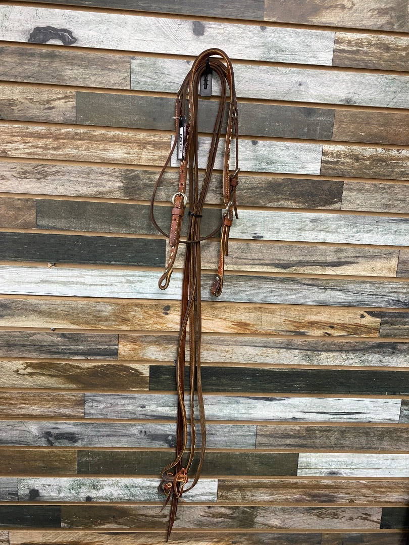 USED Buckstich Headstall w/ Split Reins