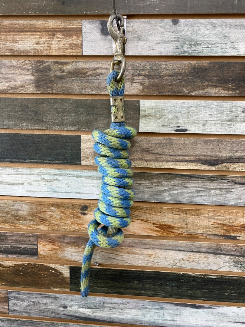 USED Lead Rope Blue/Lime Green