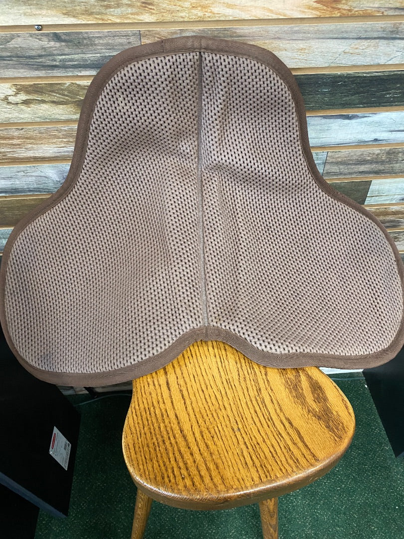 USED Neoprene Saddle Pad w/shims Western Pad 21 1/2" Brown