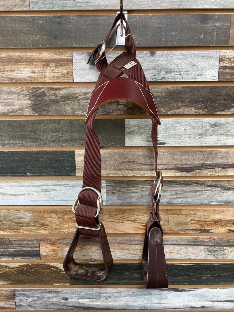 USED Formay Western Stirrups Brown