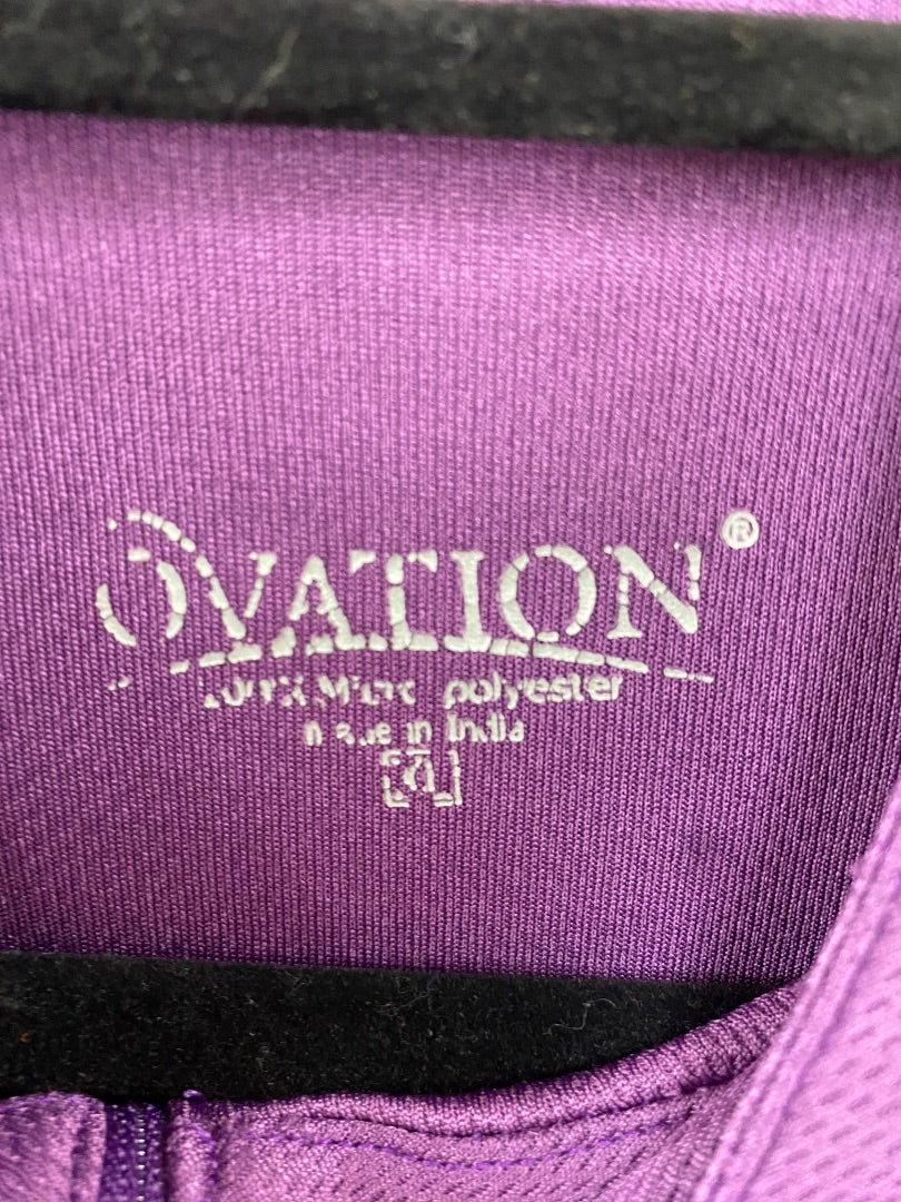 USED Ovation Ladies Long Sleeve Riding Top Large Purple