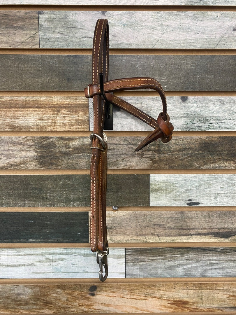 USED Futurity Browband Headstall with Bit Clips Horse Brown