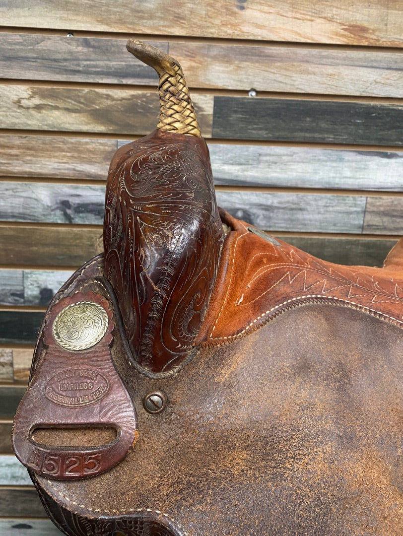 USED Billy Cook Barrel Saddle 14” Dark Oil