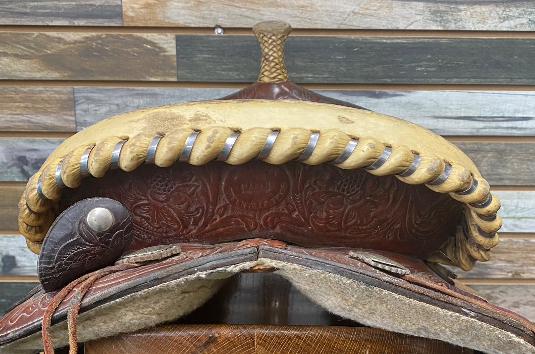 USED Billy Cook Barrel Saddle 14” Dark Oil