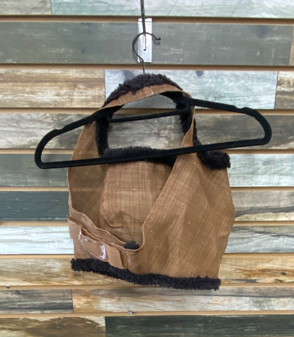 USED No Brand Fly Mask Horse Black/Orange