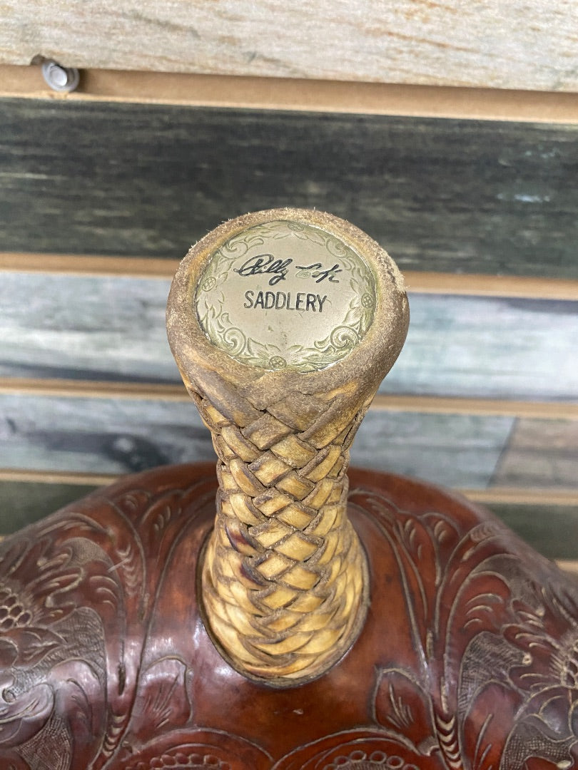 USED Billy Cook Barrel Saddle 14” Dark Oil