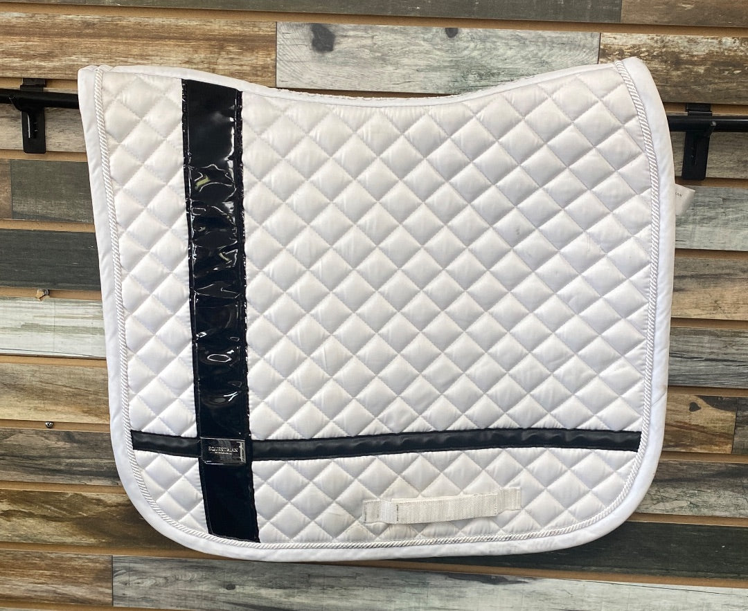 USED Equestrian Stockholm Dressage Pad Cob White