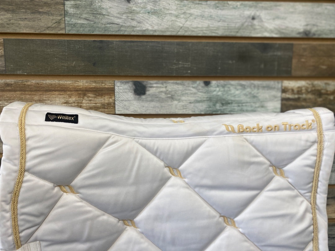 USED Back On Track Dressage Pad Cob White