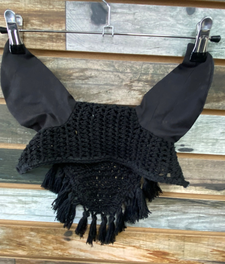 USED Ear Bonnet, Black, Horse Horse Black