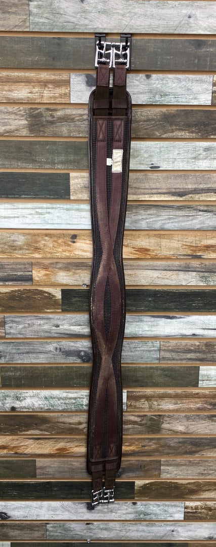 USED Lettia Brown English Dressage Girth 50" Brown