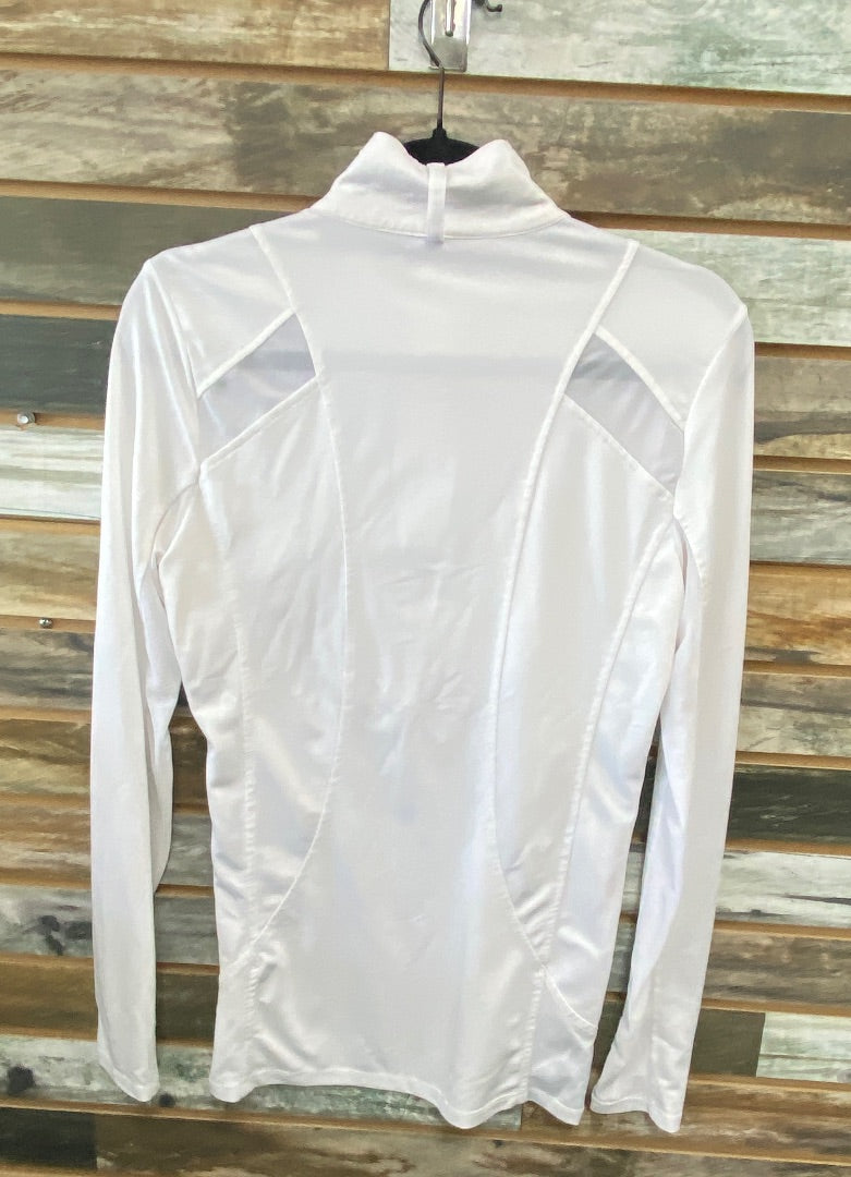 USED Ariat Tek Long Sleeve White 1/4 Zip Medium White