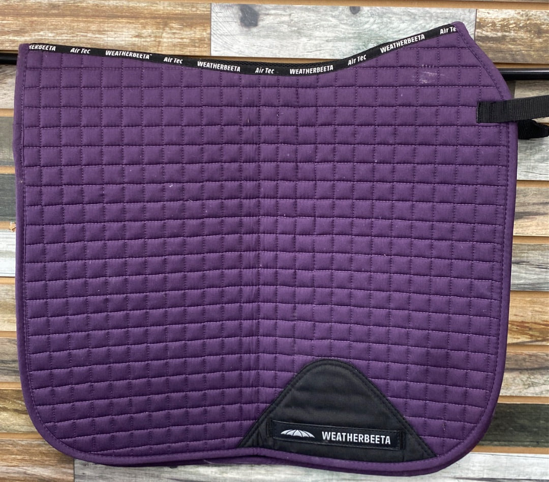 USED Weatherbeeta English Dressage Saddle Pad Full Purple
