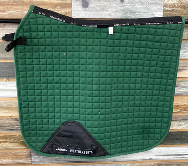 USED WeatherBeeta English Dressage Saddle Pad Full Green