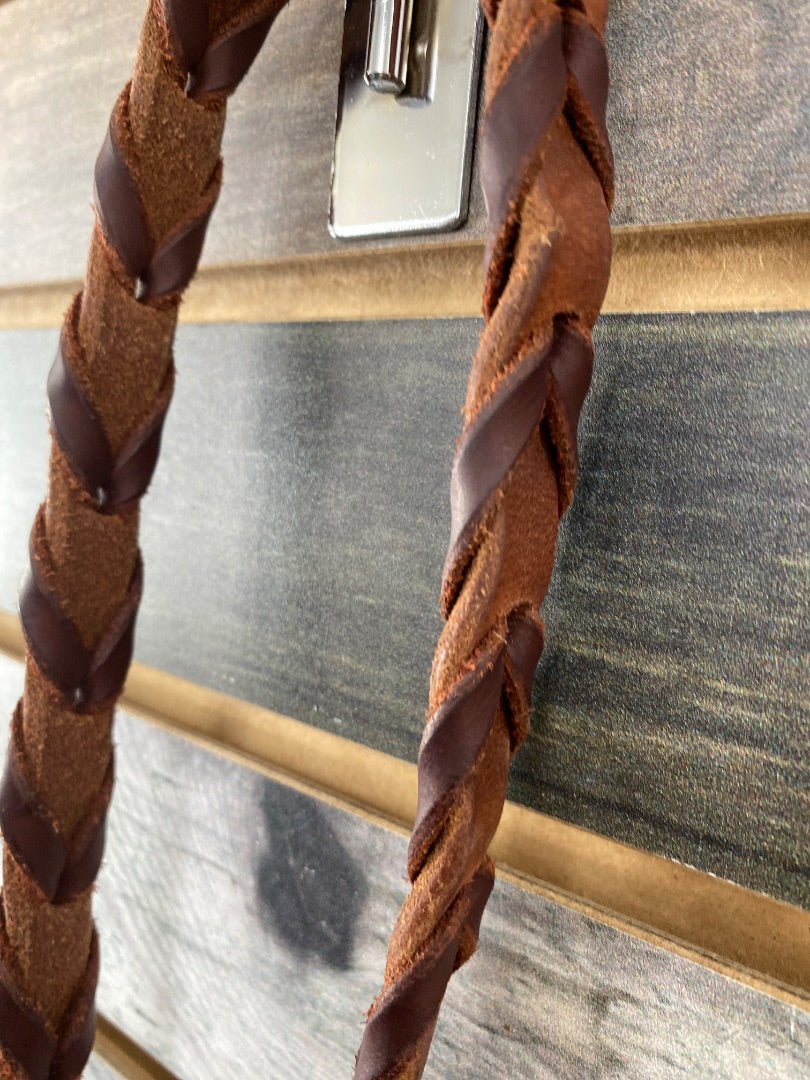 USED NRS Medium Oil Laced Roper Rein Medium Oil